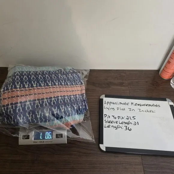 Sundance Cardigan Large Shoreline Long Wooden Button Up Boho Coastal Sweater - Picture 10 of 10